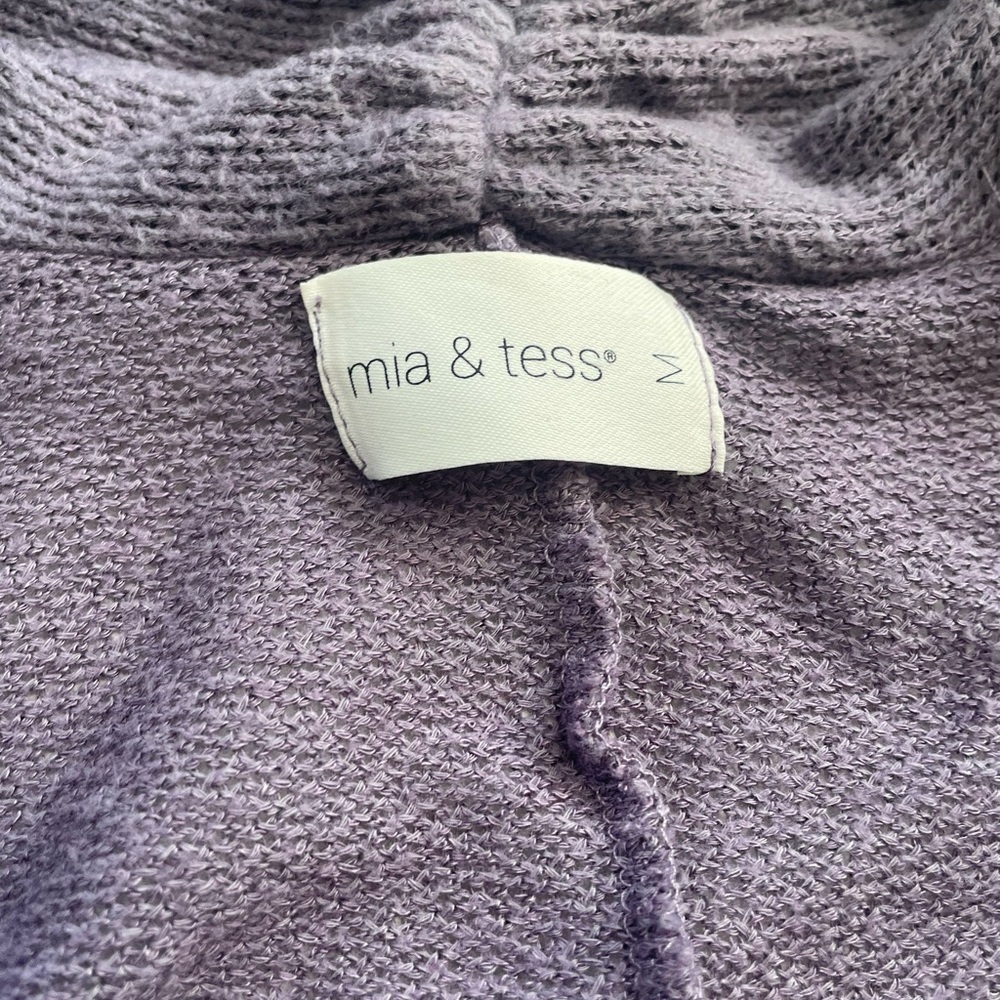 Soft Purple Open-Front Cardigan - Picture 2 of 6
